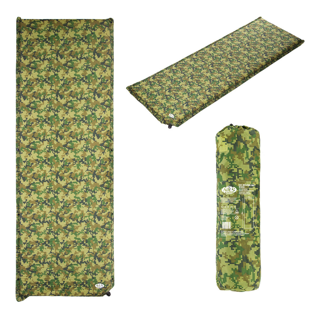 NILS Camp Zelfopblazende Slaapmat - Camo - Afbeelding 8