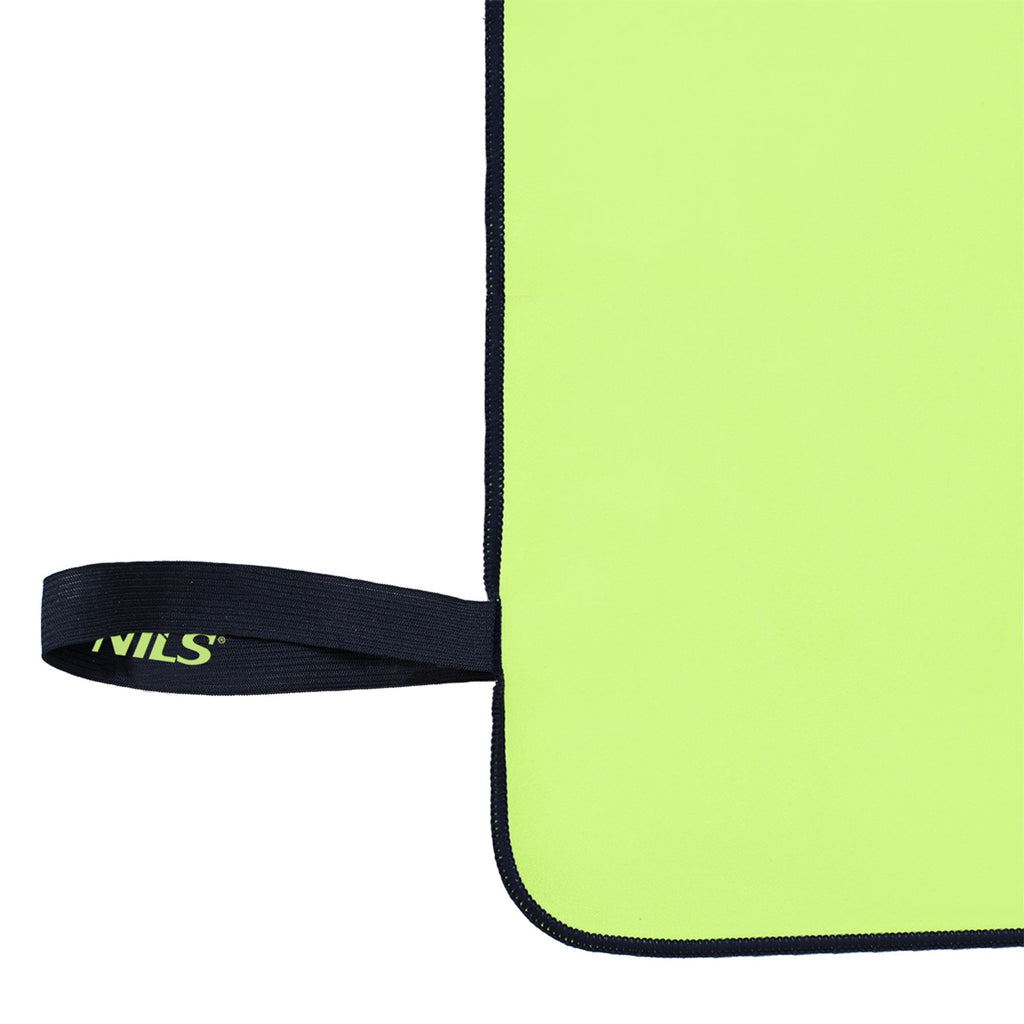 NILS Microvezel Handdoek - Groen/Zwart - 140 x 70 cm - Afbeelding 9