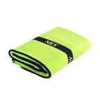 NILS Microvezel Handdoek - Groen/Zwart - 140 x 70 cm - Afbeelding 7