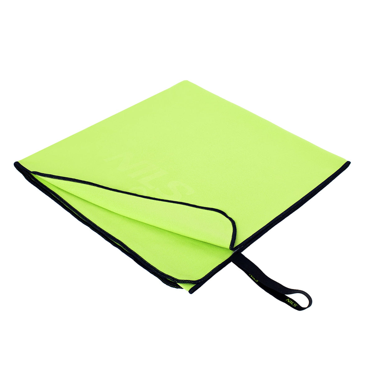 NILS Microvezel Handdoek - Groen/Zwart - 140 x 70 cm - Afbeelding 8
