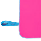 NILS Microvezel Handdoek - Roze/Blauw - 140 x 70 cm - Afbeelding 9