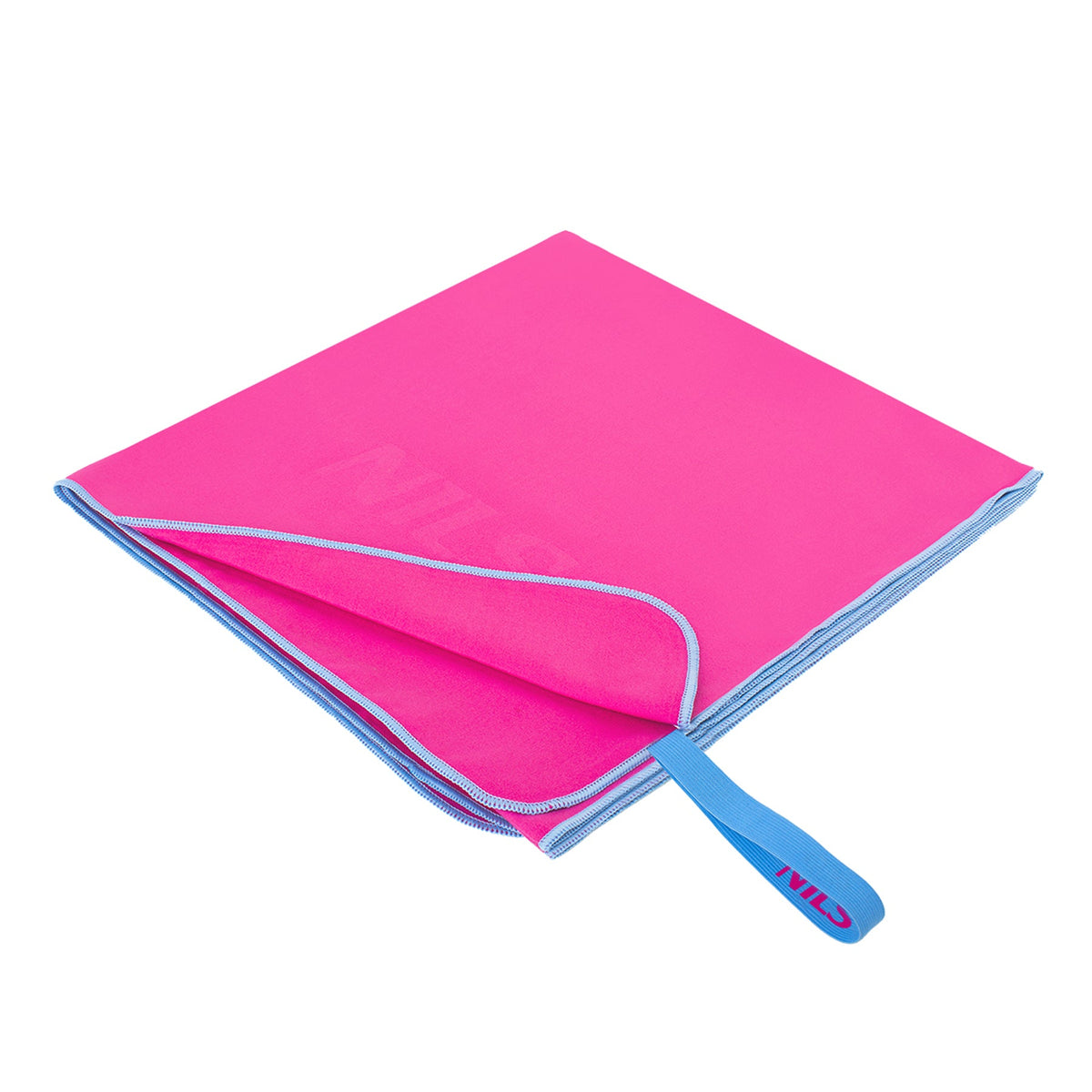 NILS Microvezel Handdoek - Roze/Blauw - 140 x 70 cm - Afbeelding 8