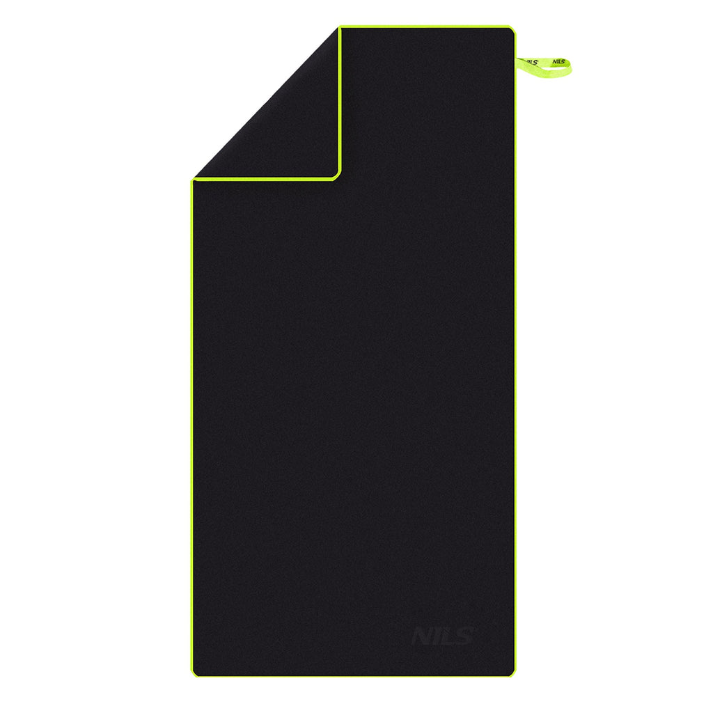 NILS Microvezel Handdoek - Zwart - 140 x 70 cm - Hoofdafbeelding