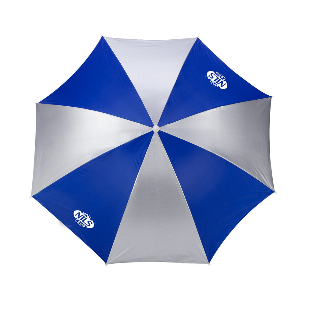 NILS Camp Strandparasol - 180 cm - Blauw/Grijs - Afbeelding 10