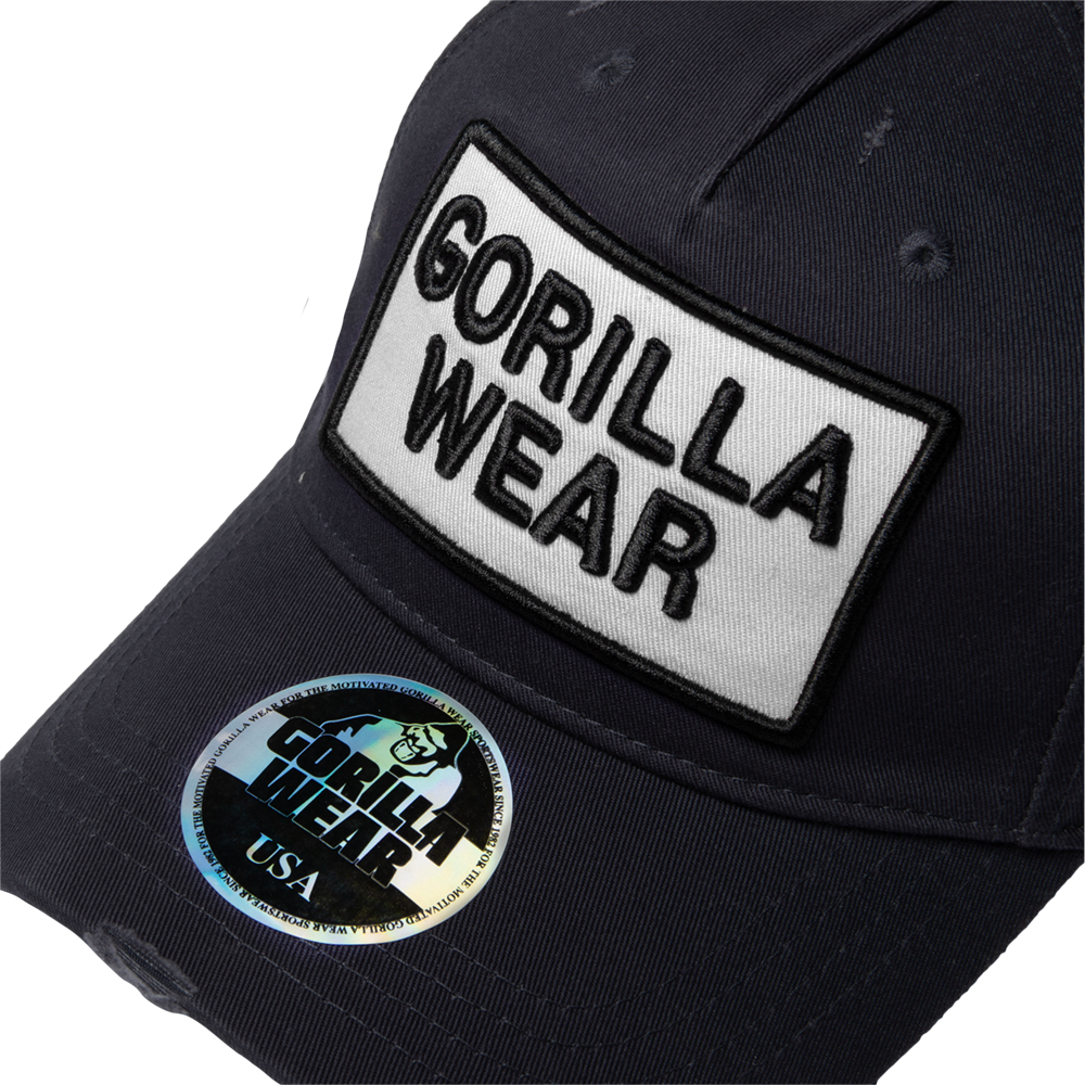 Gorilla Wear Harrison Pet - Zwart/Wit - In gebruik
