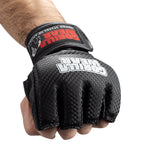 Gorilla Wear Berea MMA Handschoenen (Zonder Duim) - Zwart/Wit - Afbeelding 6