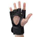 Gorilla Wear Berea MMA Handschoenen (Zonder Duim) - Zwart/Wit - Afbeelding 7