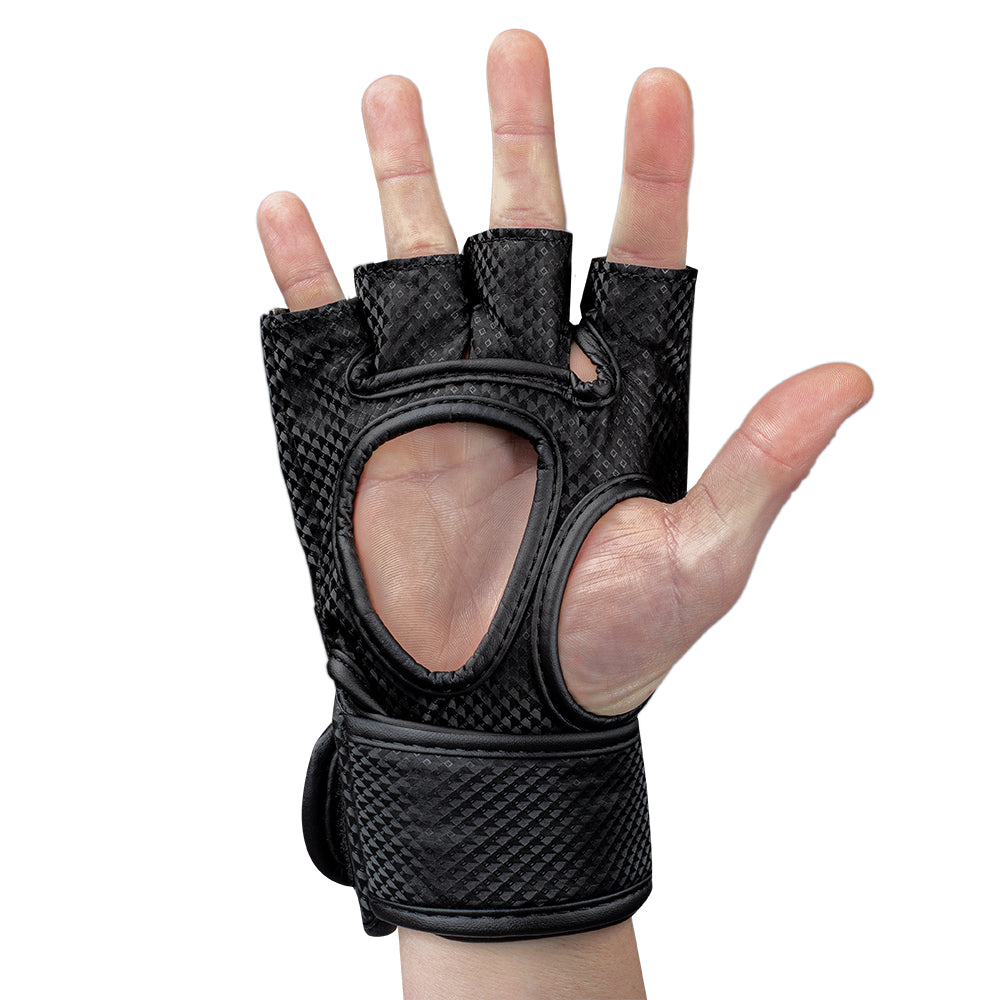 Gorilla Wear Berea MMA Handschoenen (Zonder Duim) - Zwart/Wit - Afbeelding 7