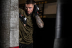 Gorilla Wear Berea MMA Handschoenen (Zonder Duim) - Zwart/Wit - Afbeelding 9