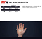 Gorilla Wear Berea MMA Handschoenen (Zonder Duim) - Zwart/Wit - Afbeelding 11