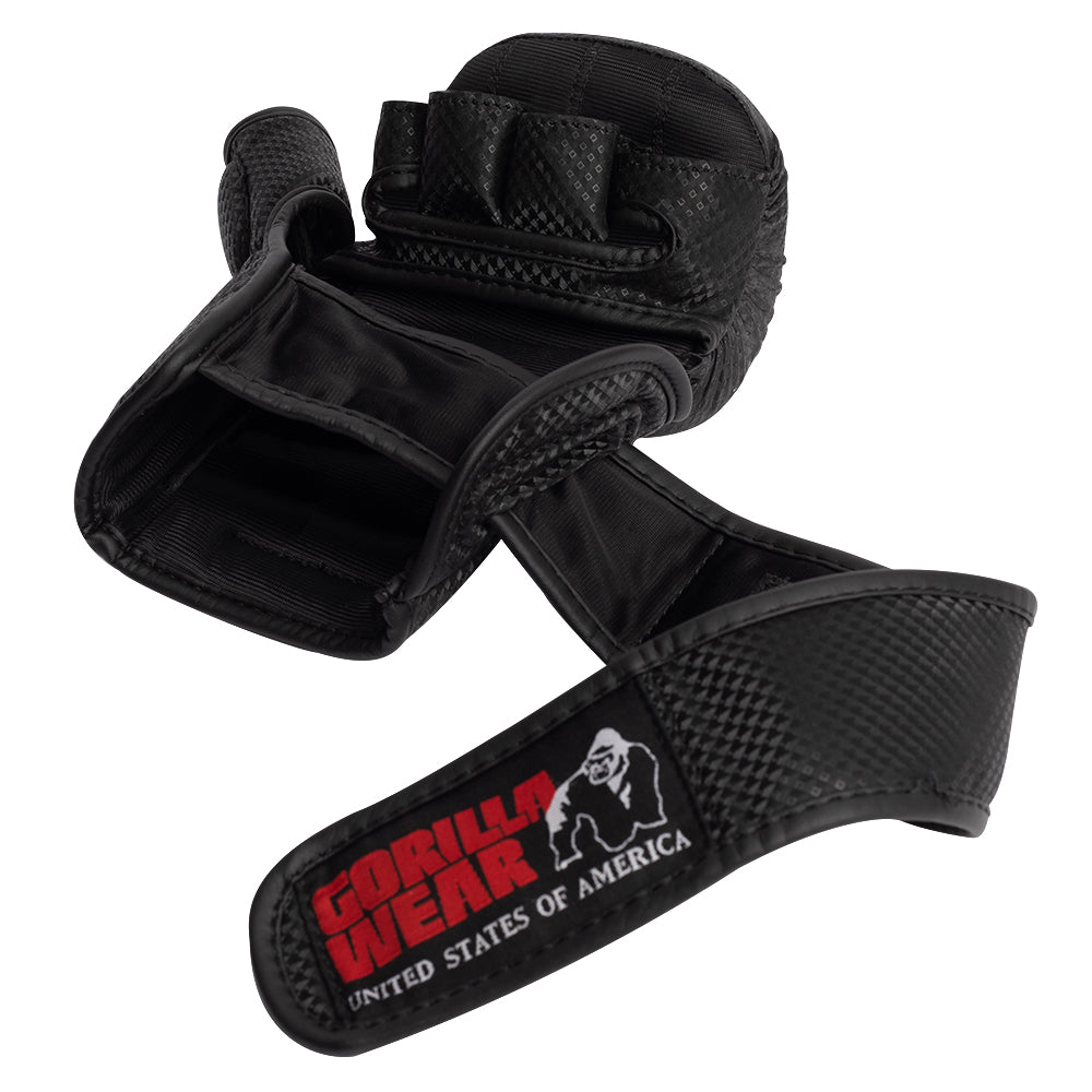 Gorilla Wear Ely MMA Bokshandschoenen - Zwart/Wit - Afbeelding 5