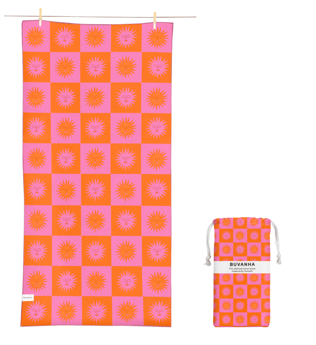 Buvanha Reishanddoek Tenerife - 200 x 90 cm - Hoofdafbeelding