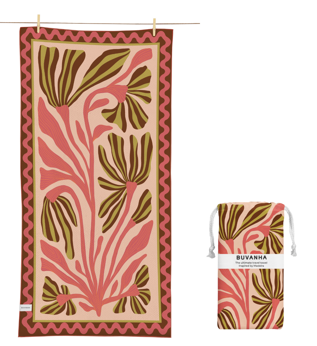 Buvanha Reishanddoek Madeira - 160 x 80 cm - Hoofdafbeelding
