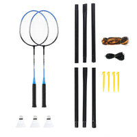 NILS Steeltec Badmintonset - Complete Set - Blauw/Zwart - Hoofdafbeelding