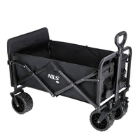 NILS Camp Opvouwbare Bolderkar - Zwart - 160L - Hoofdafbeelding