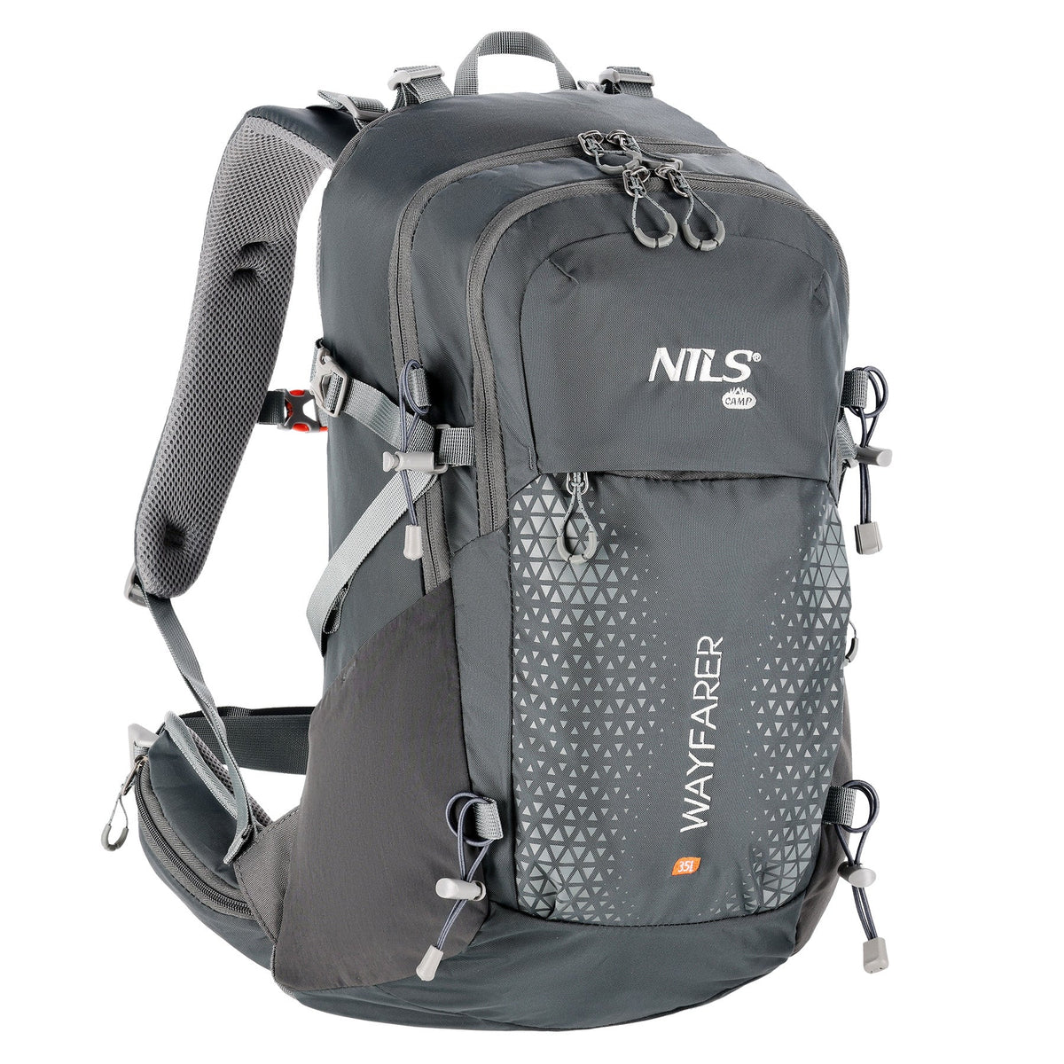 NILS Camp Rugzak Wayfarer - Grijs - 35L - Hoofdafbeelding