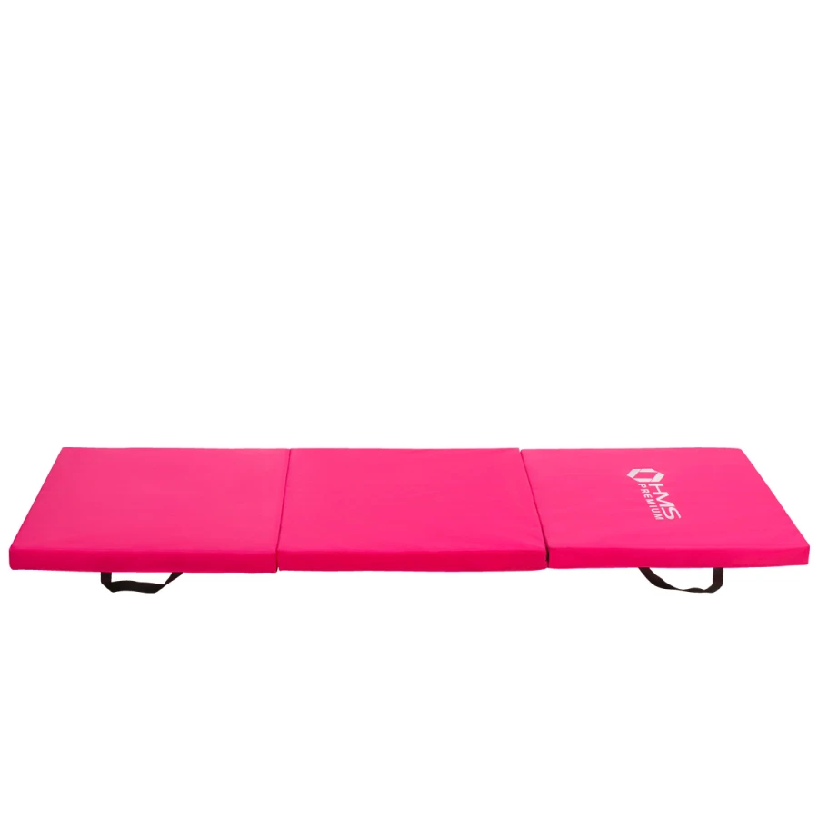 HMS Premium Opvouwbare Fitness Mat - Roze - Hoofdafbeelding