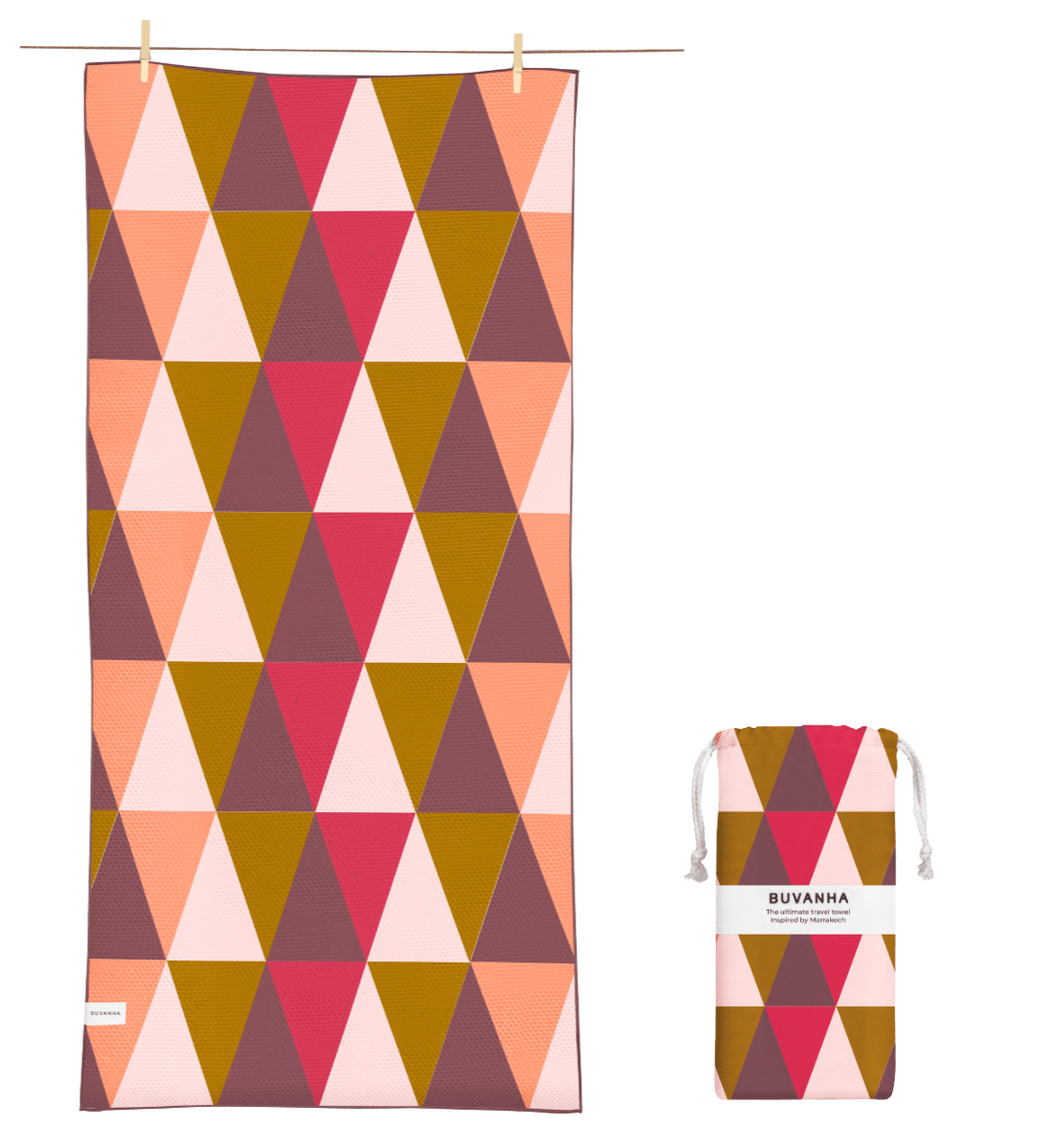 Buvanha Reishanddoek Marrakech 02 -  200 x 90 cm - Hoofdafbeelding