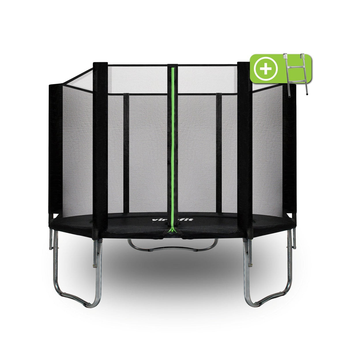 VirtuFit Trampoline met Veiligheidsnet - Zwart - 305 cm - Hoofdafbeelding