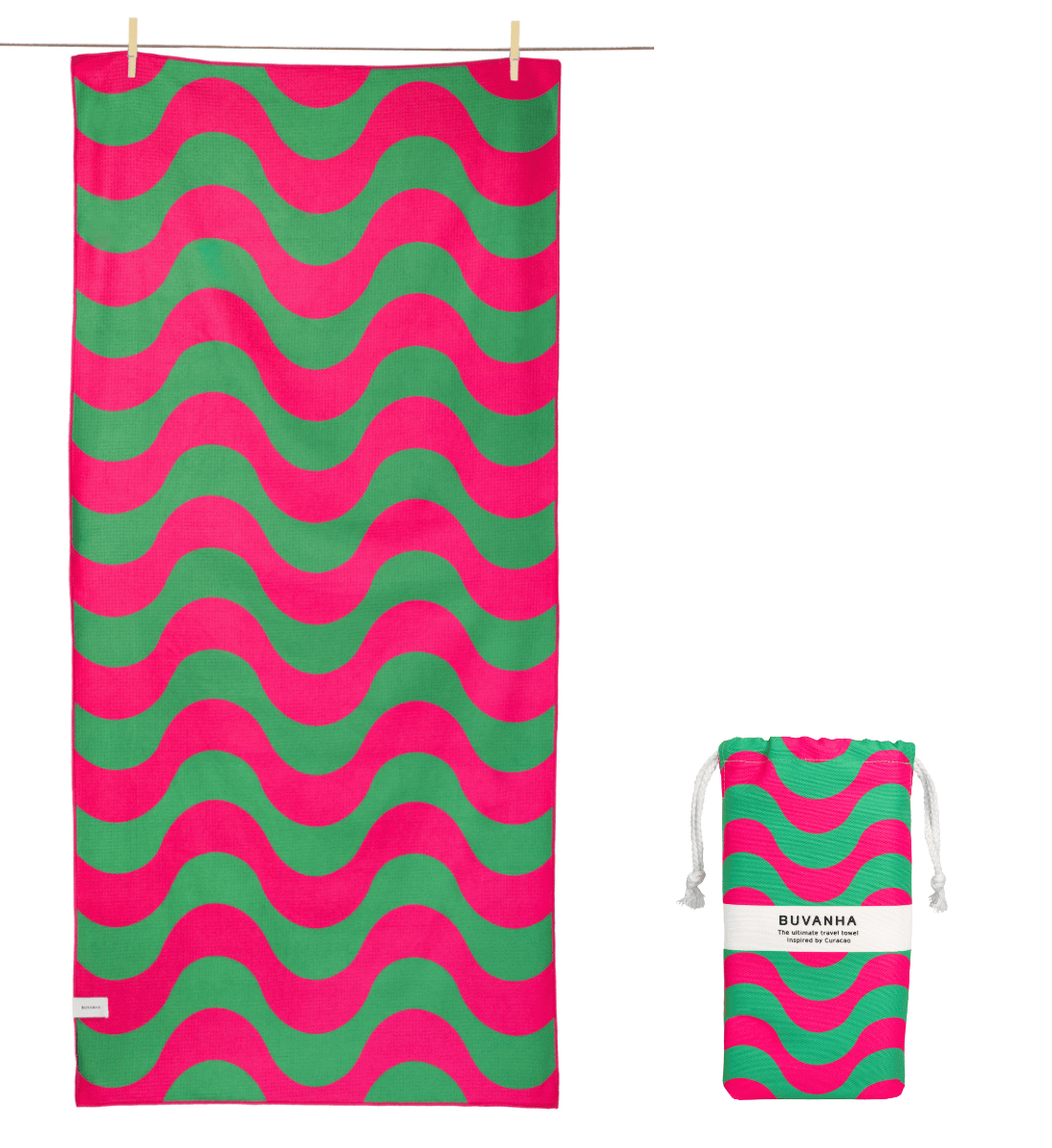 Buvanha Reishanddoek Curaçao 02 - 200 x 90 cm - Hoofdafbeelding
