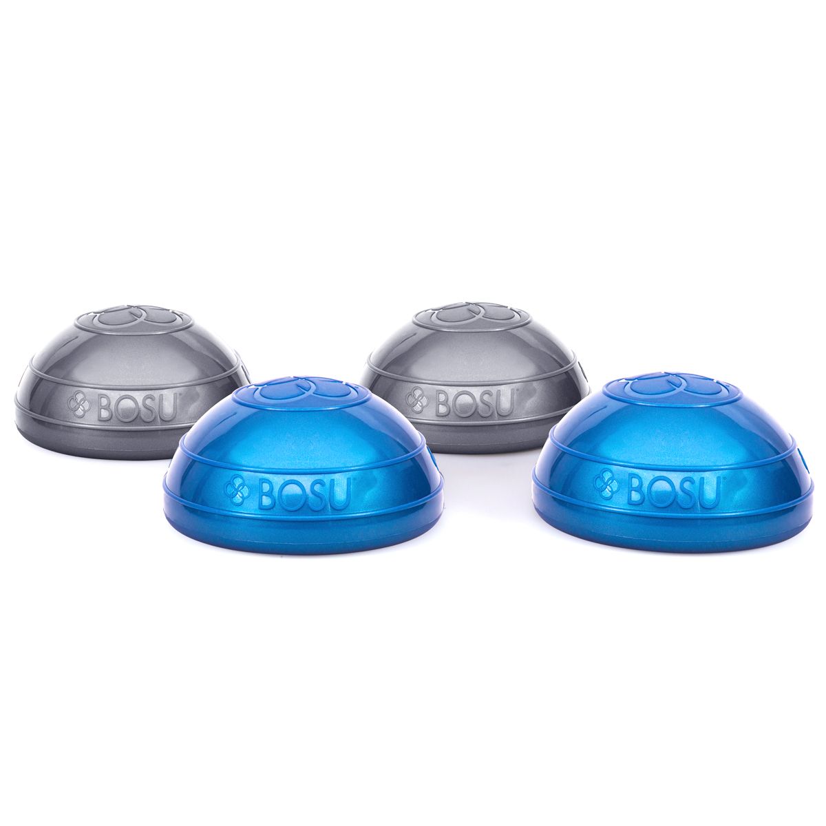 Bosu Balance Pods - Set van 4 - Grijs en Blauw - Hoofdafbeelding