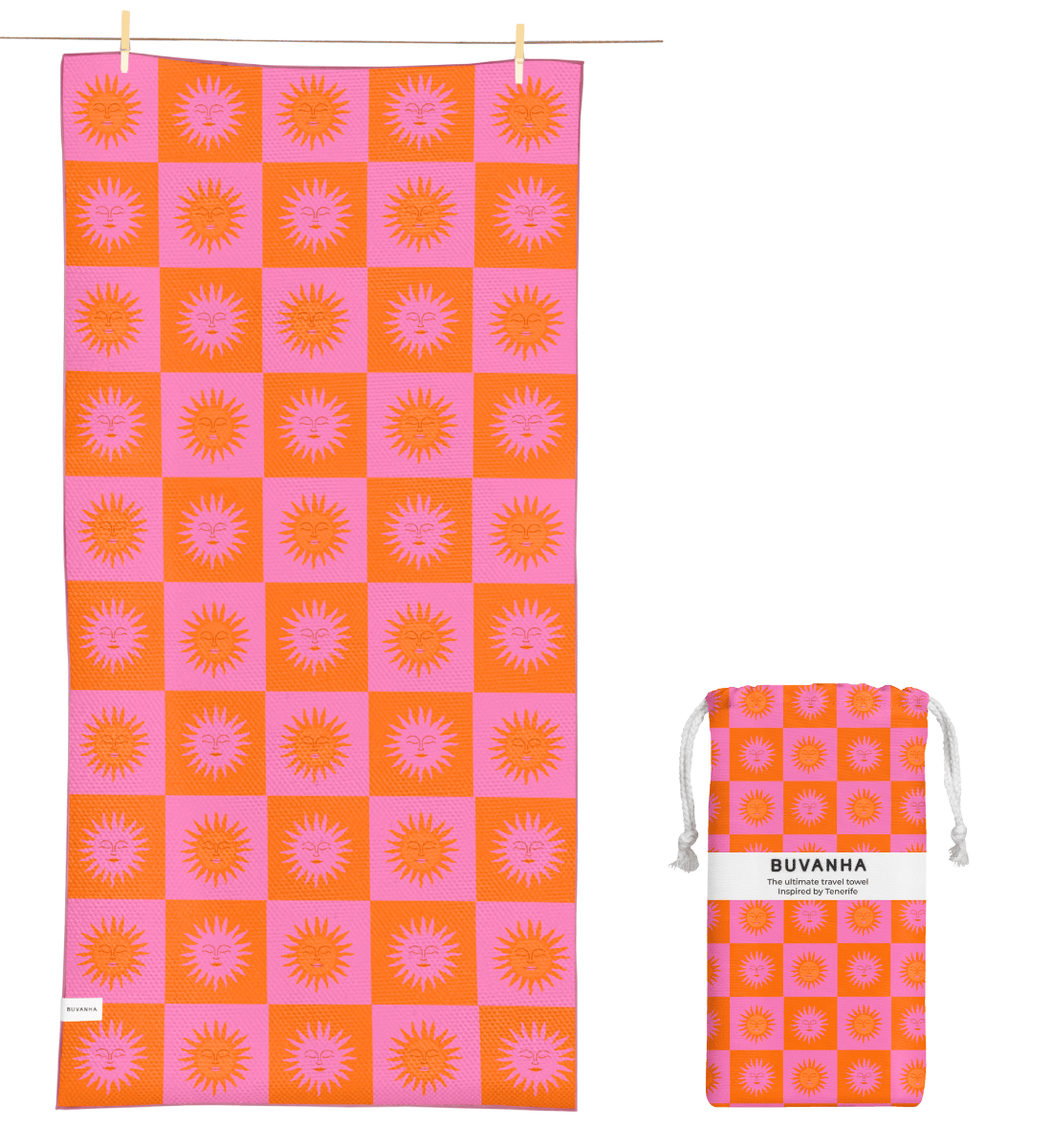Buvanha Reishanddoek Tenerife - 160 x 80 cm - Hoofdafbeelding