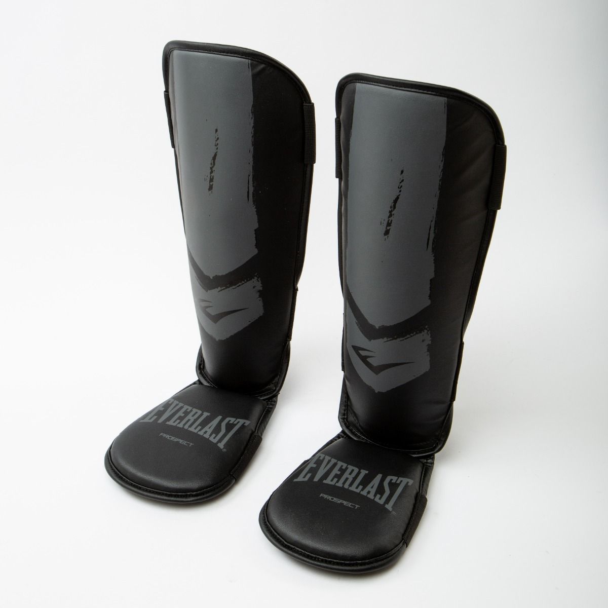 Everlast Prospect Jeugd Scheenbeschermers - Zwart/Grijs - Productafbeelding