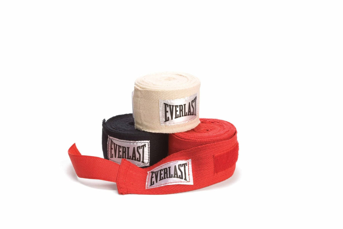 Everlast Core Hand Wraps 3 Pack - Zwart/Wit/Rood - 305 cm - Hoofdafbeelding