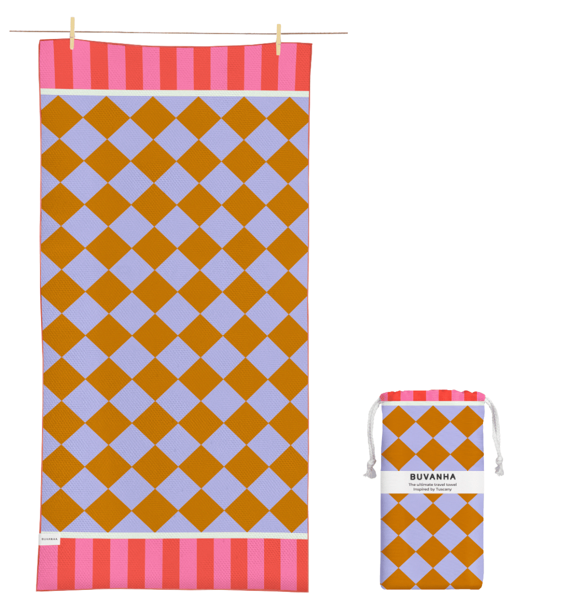 Buvanha Reishanddoek Tuscany - 200 x 90 cm - Hoofdafbeelding