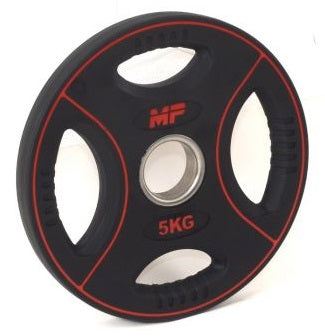 Muscle Power PU 4-Grip Halterschijf - 50 mm - 5 kg - Hoofdafbeelding
