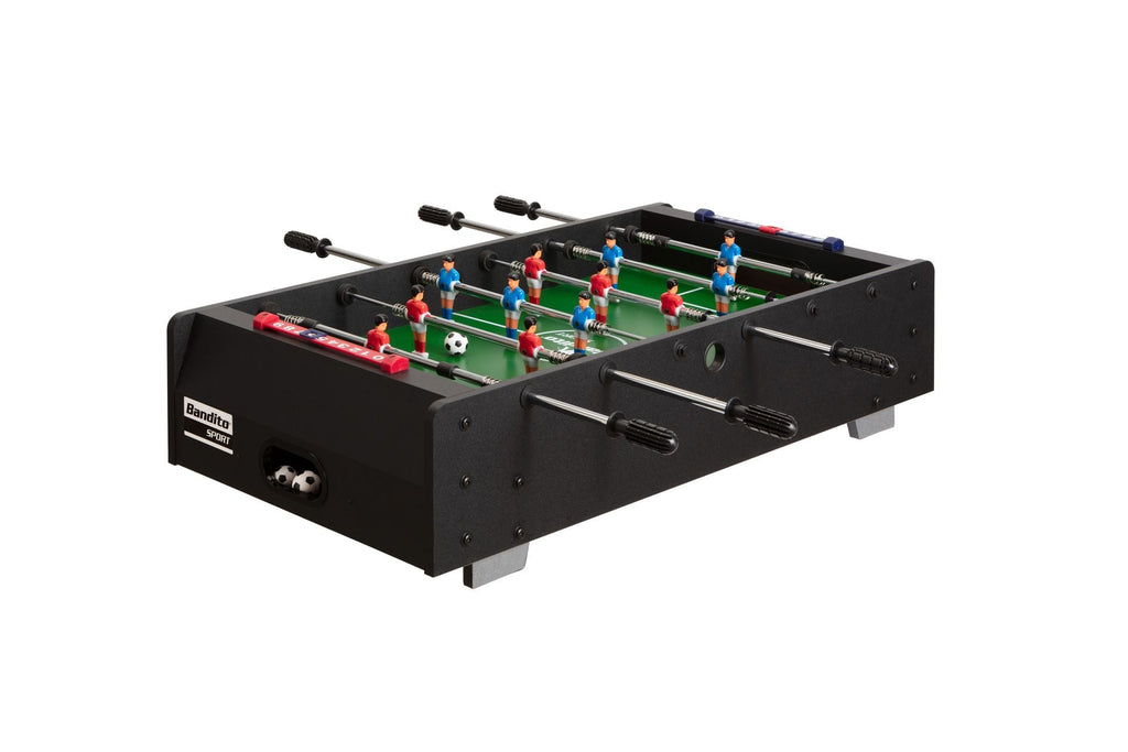 Bandito Mini Tafelvoetbal met Telescopische Stangen - Zwart - Hoofdafbeelding