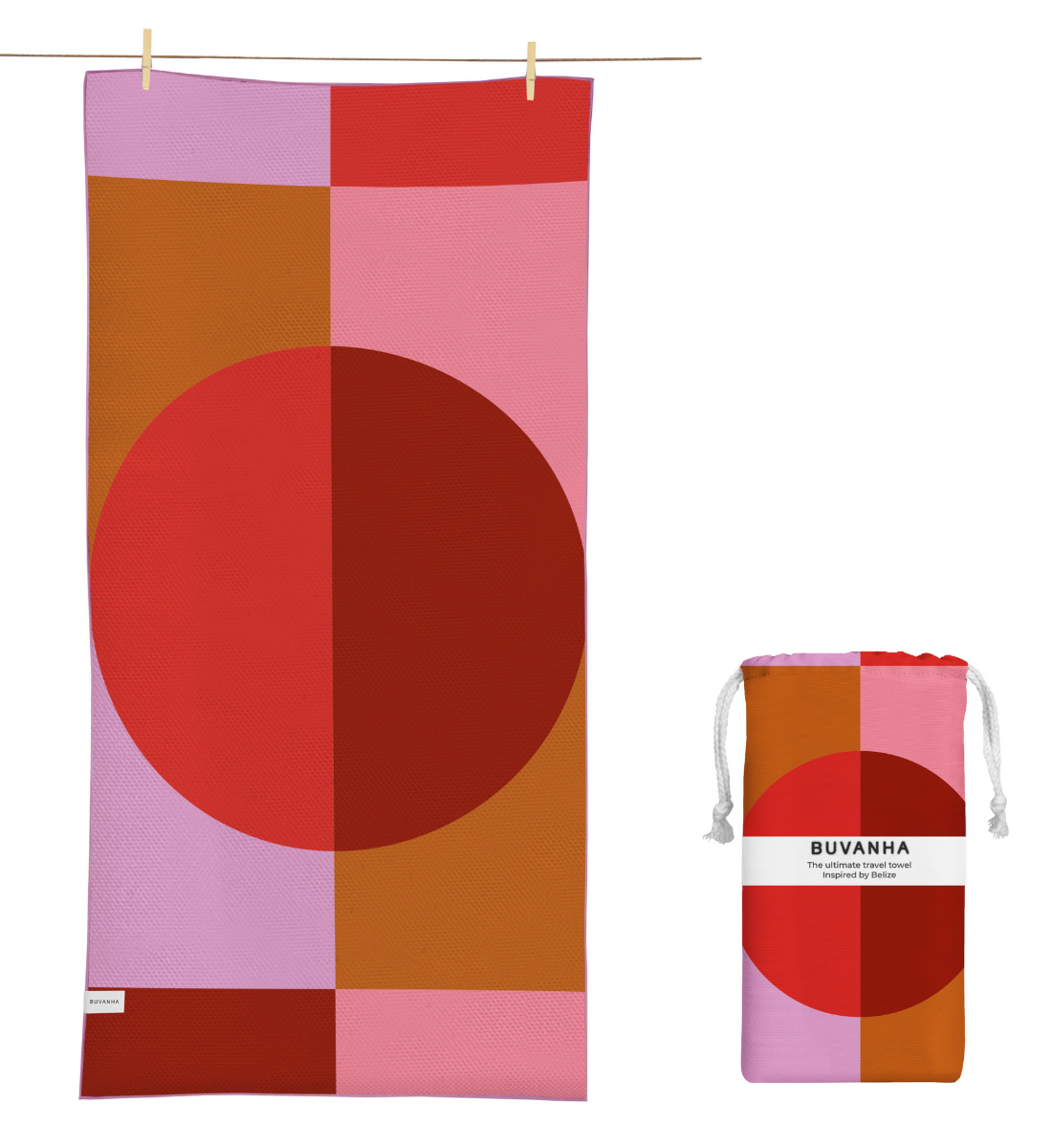 Buvanha Reishanddoek Belize 02 - 160 x 80 cm - Hoofdafbeelding