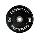 Lifemaxx Crossmaxx Competition Bumper Plate - Halterschijf - Zwart -  50 mm - 5 kg - Hoofdafbeelding