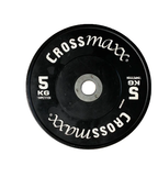 Lifemaxx Crossmaxx Competition Bumper Plate - Halterschijf - Zwart -  50 mm - 5 kg - Hoofdafbeelding