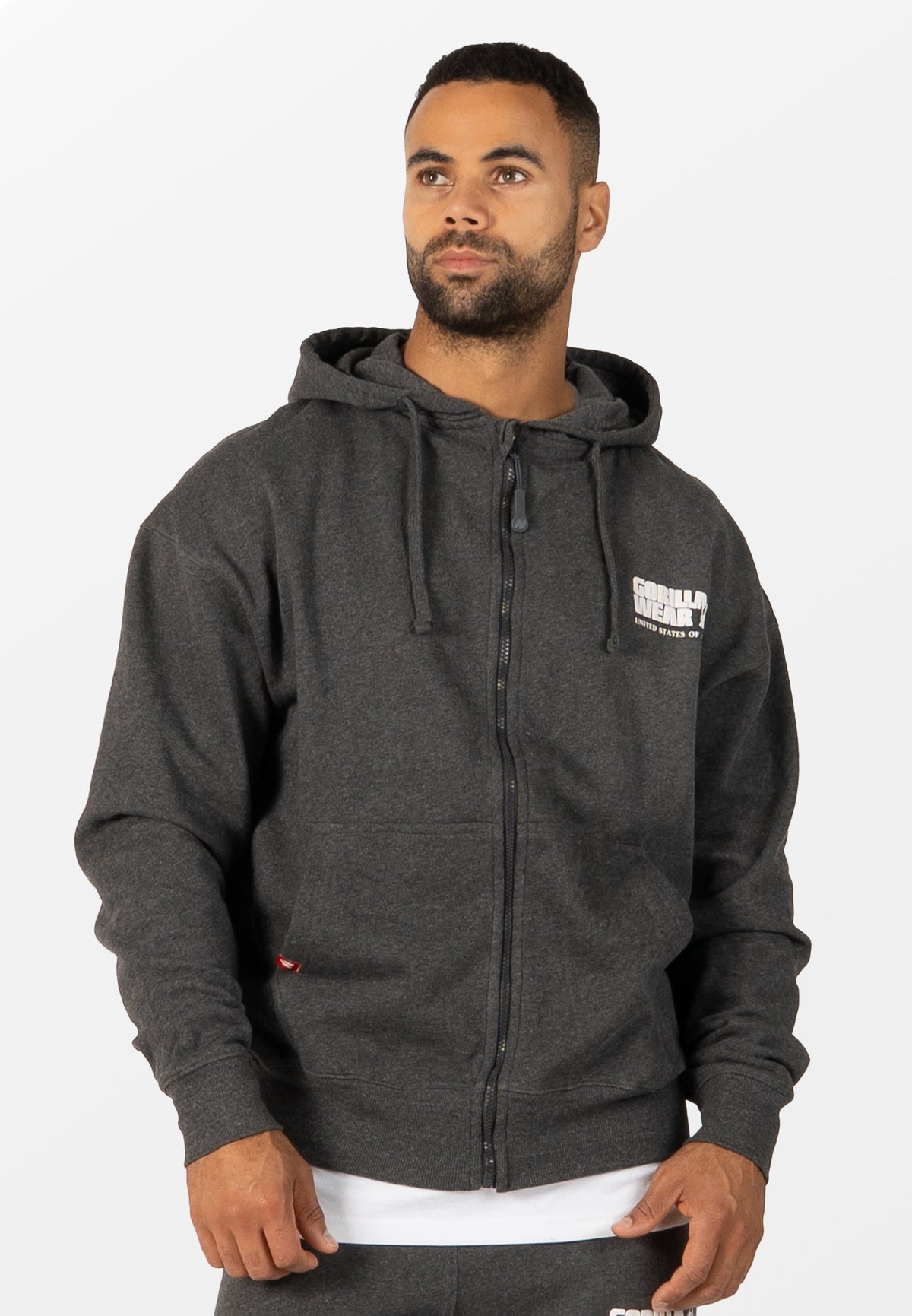 Gorilla Wear Classic Oversized Vest - Donkergrijs Gemeleerd - Hoofdafbeelding