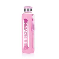 Gymstick Glazen Waterfles - 600 ml - Roze - Hoofdafbeelding