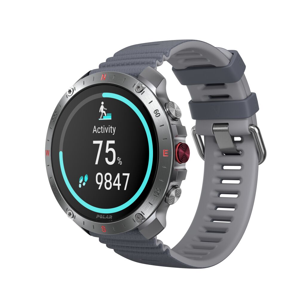 Polar Grit X2 Pro Premium Outdoor Smart Watch - Stone Grey - S/L - Vooraanzicht