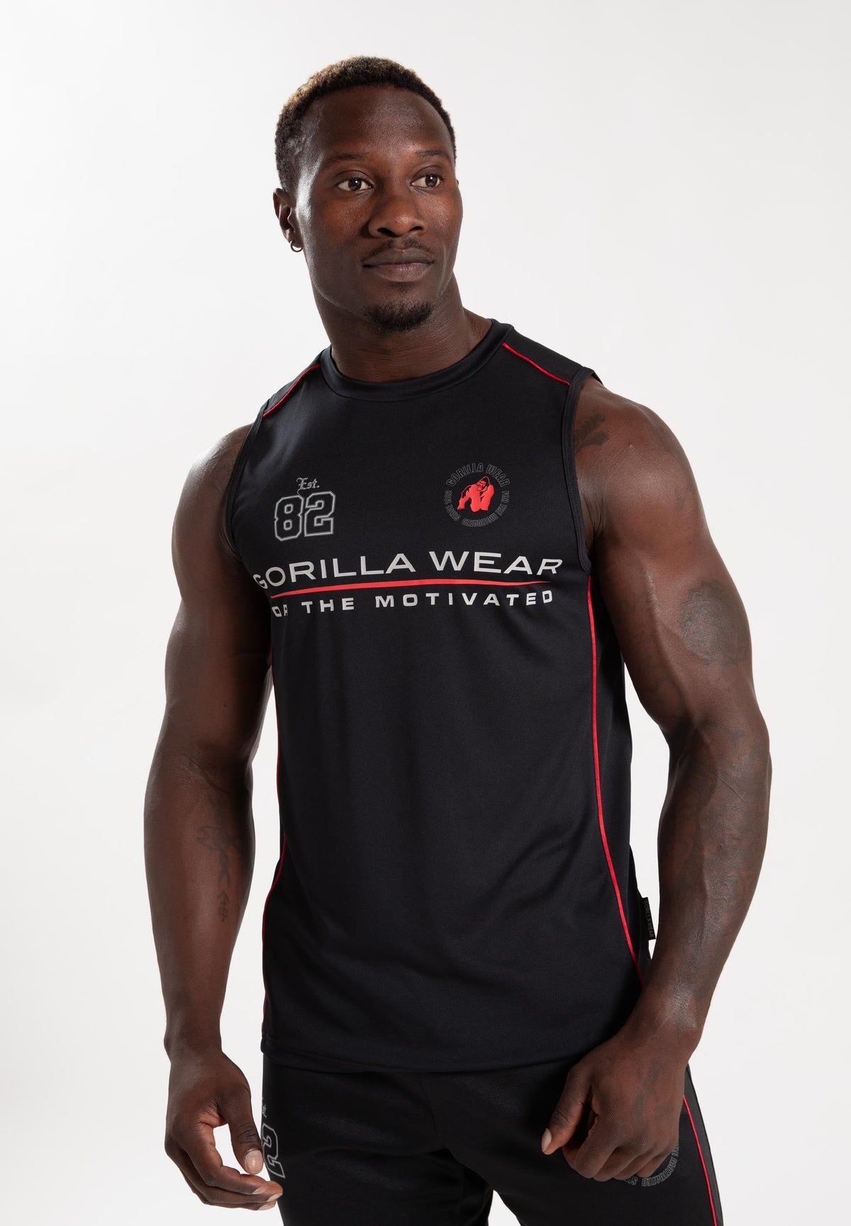 Gorilla Wear Broxton Tank Top - Zwart - Hoofdafbeelding
