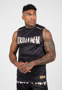 Gorilla Wear Clayton Tank Top - Zwart/Goud - Hoofdafbeelding