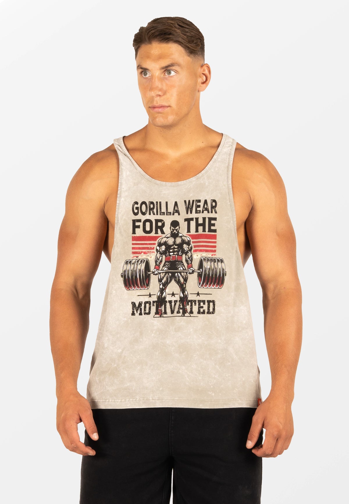 Gorilla Wear Churchill Stringer - Verwassen Groen - Hoofdafbeelding