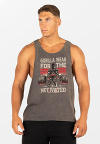 Gorilla Wear Churchill Stringer - Verwassen Grijs - Hoofdafbeelding