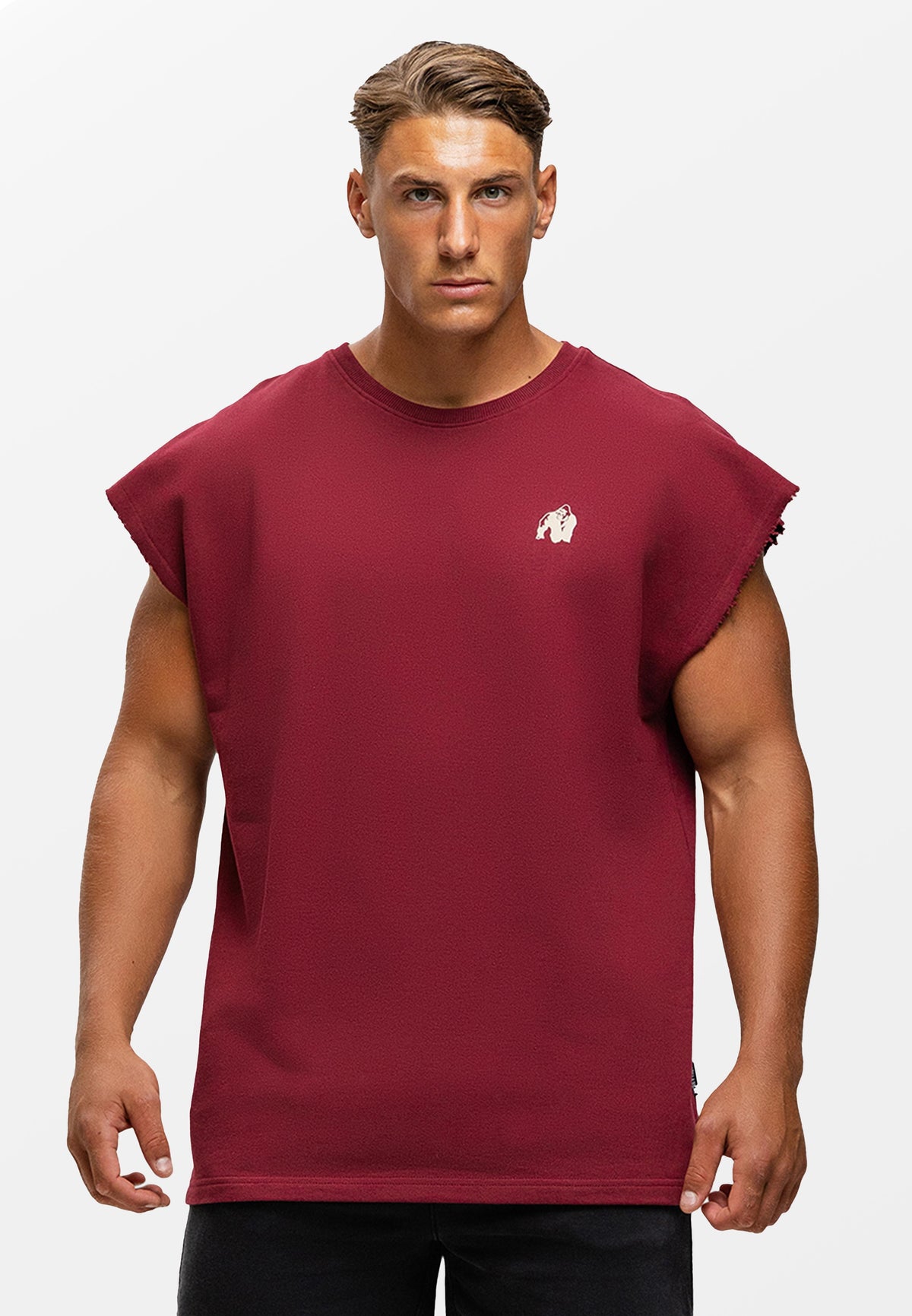 Gorilla Wear Bouse Cut Off Tanktop - Bordeauxrood - Hoofdafbeelding