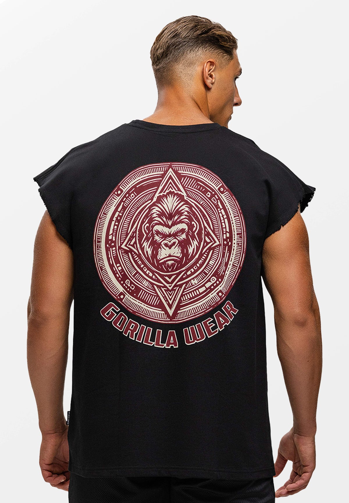 Gorilla Wear Bouse Cut Off Tanktop - Zwart - Hoofdafbeelding
