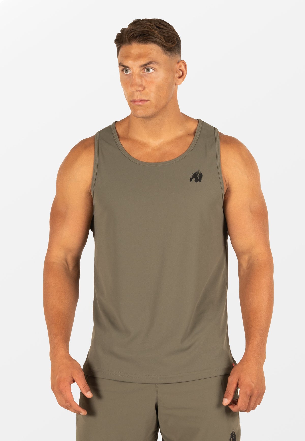 Gorilla Wear Colton Tank Top - Legergroen - Hoofdafbeelding