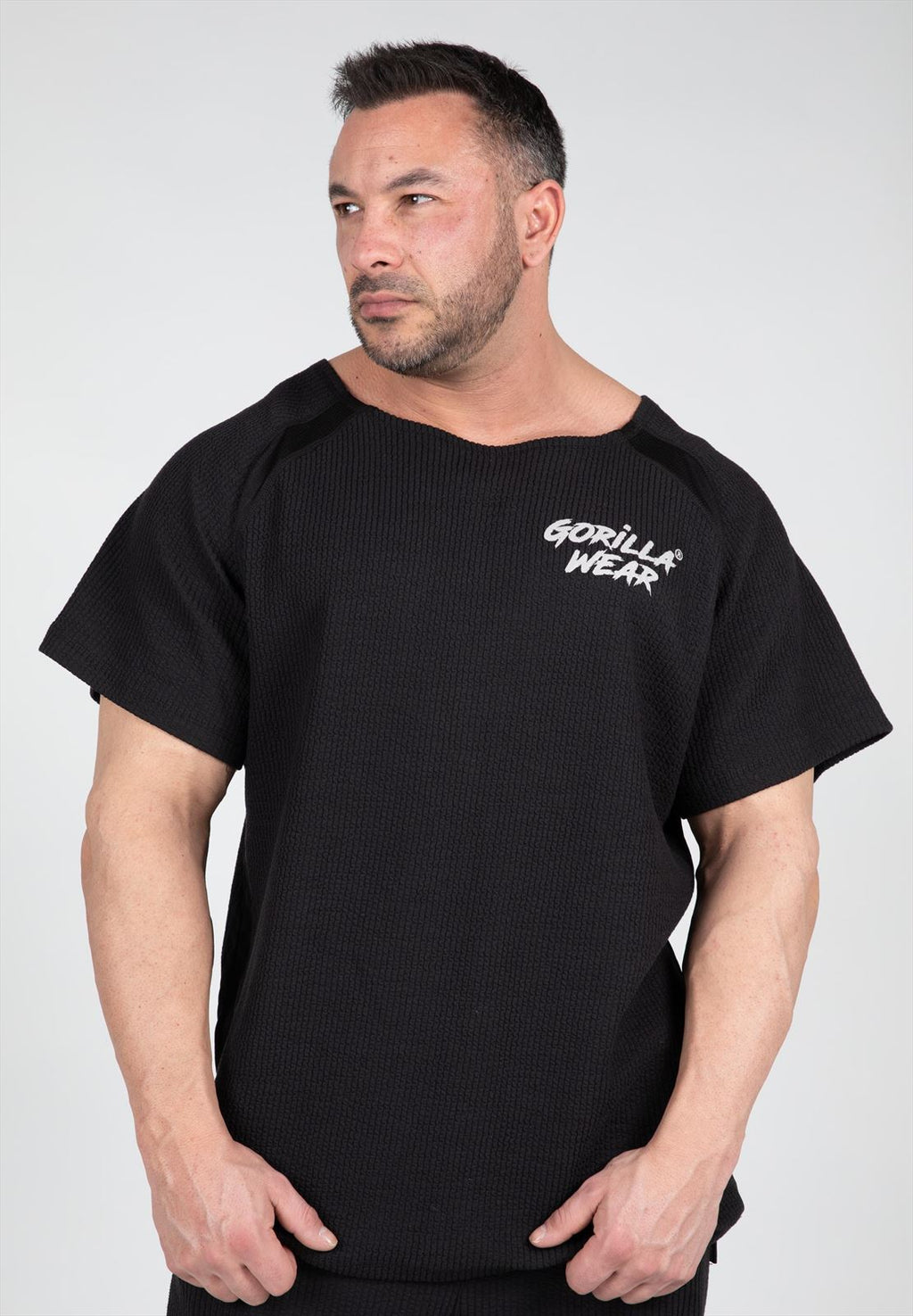 Gorilla Wear Augustine Old School Work Out Top - Zwart - Hoofdafbeelding