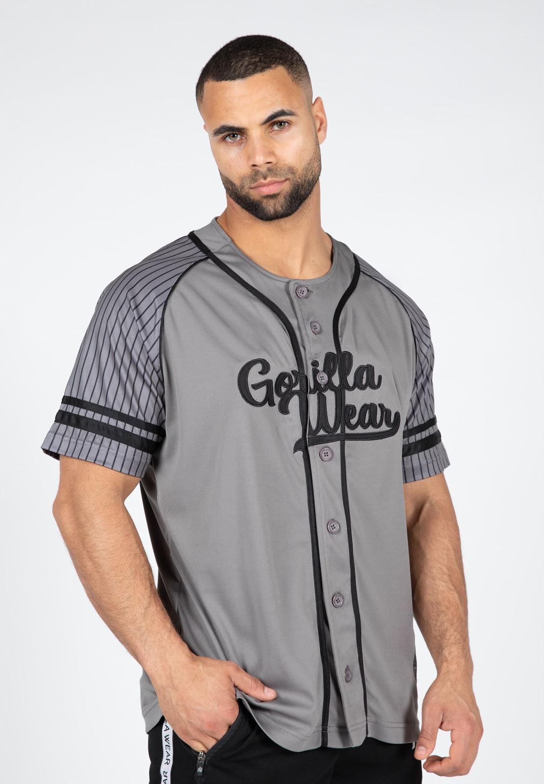 Gorilla Wear 82 Baseball Jersey - Grijs - Hoofdafbeelding
