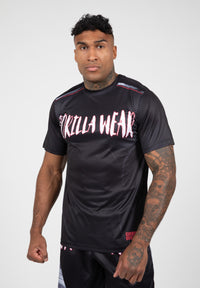 Gorilla Wear Clayton T-shirt - Zwart/Rood - Hoofdafbeelding