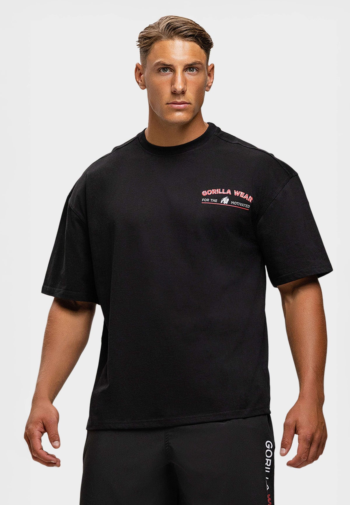 Gorilla Wear Macon Oversized T-shirt - Zwart - Hoofdafbeelding