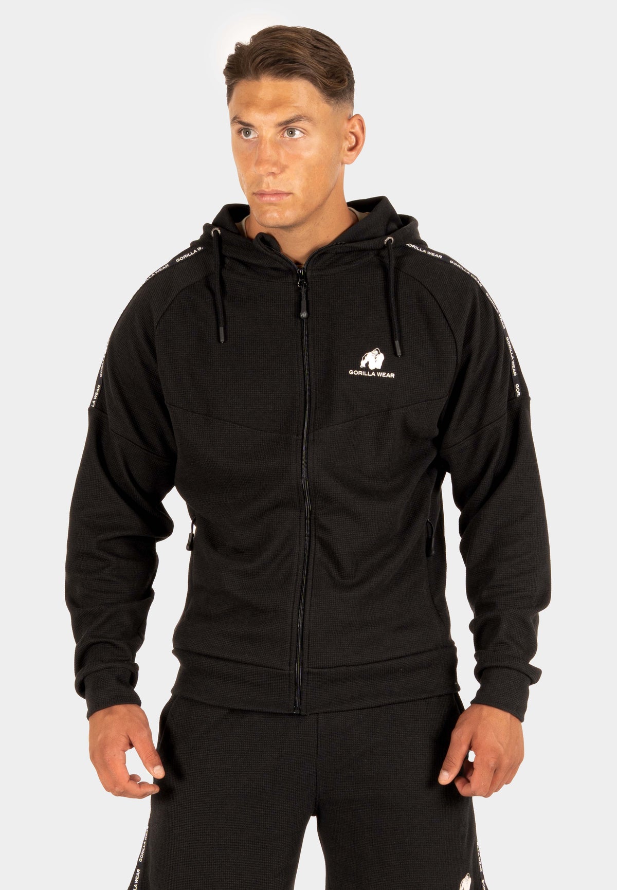 Gorilla Wear Harvey Trainingsjas - Zwart - Hoofdafbeelding