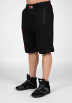 Gorilla Wear Augustine Old School Shorts - Zwart/Rood - Hoofdafbeelding